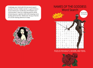 Paperback Cover Names of the Goddess x word search cop X pages Bleed CMYK